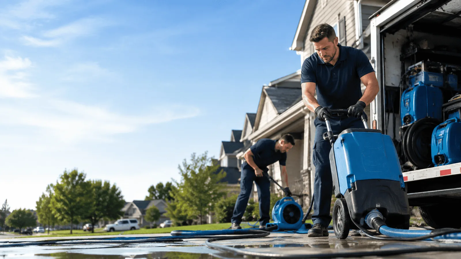 Dehumidification being performed in West Long Branch, NJ